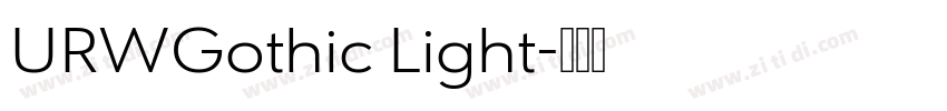 URWGothic Light字体转换